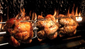 remorque rôtisserie ambulante sur les marchés