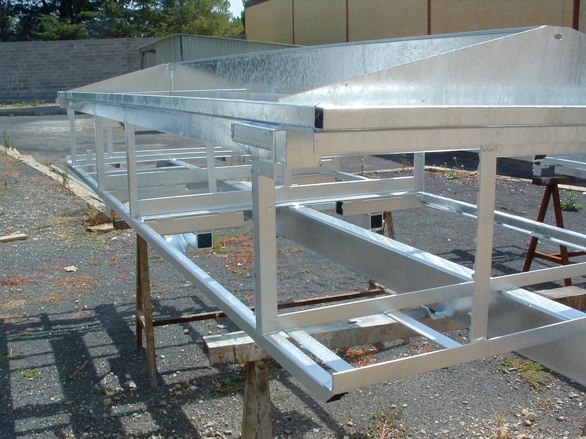 chassis galvanisé pour remorques